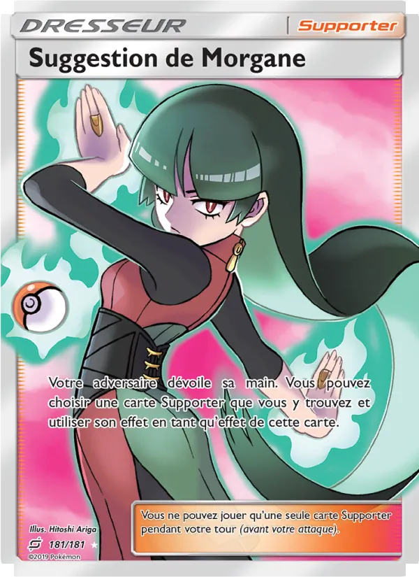 Carte Pokémon Suggestion de Morgane de l'extension Duo de Choc