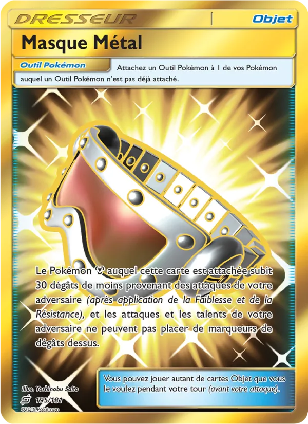 Carte Pokémon Masque Métal de l'extension Duo de Choc