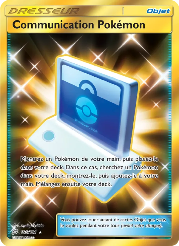 Carte Pokémon Communication Pokémon de l'extension Duo de Choc