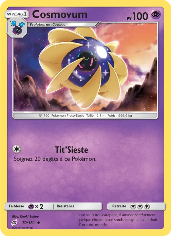 Carte Pokémon Cosmovum de l'extension Duo de Choc