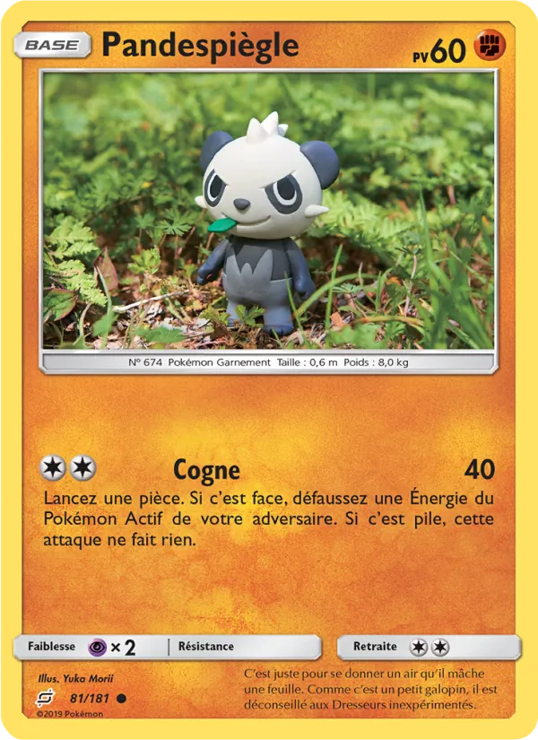 Carte Pokémon Pandespiègle de l'extension Duo de Choc
