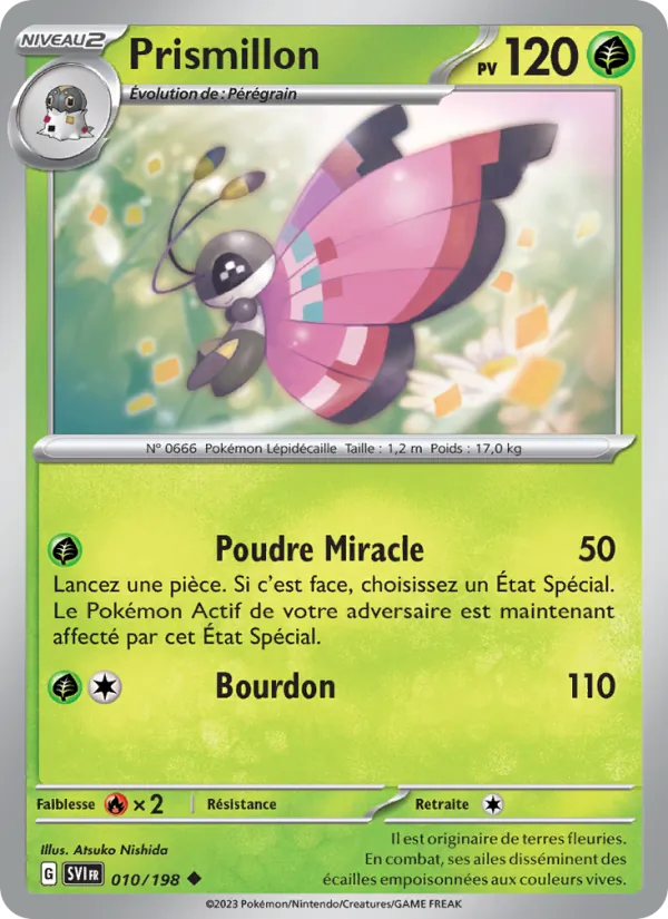 Carte Pokémon Prismillon de l'extension Écarlate et Violet