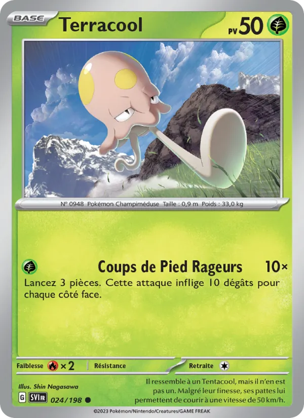 Carte Pokémon Terracool de l'extension Écarlate et Violet