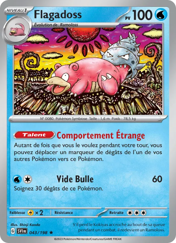 Carte Pokémon Flagadoss de l'extension Écarlate et Violet