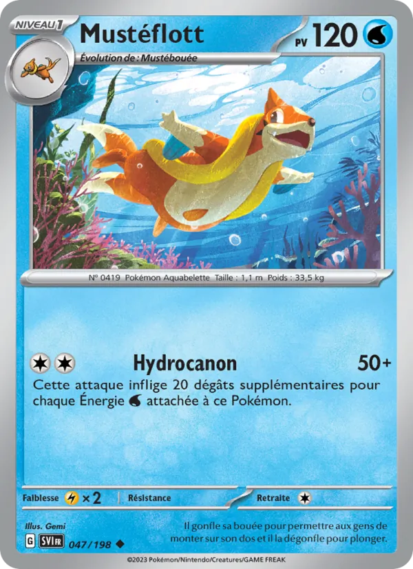 Carte Pokémon Mustéflott de l'extension Écarlate et Violet