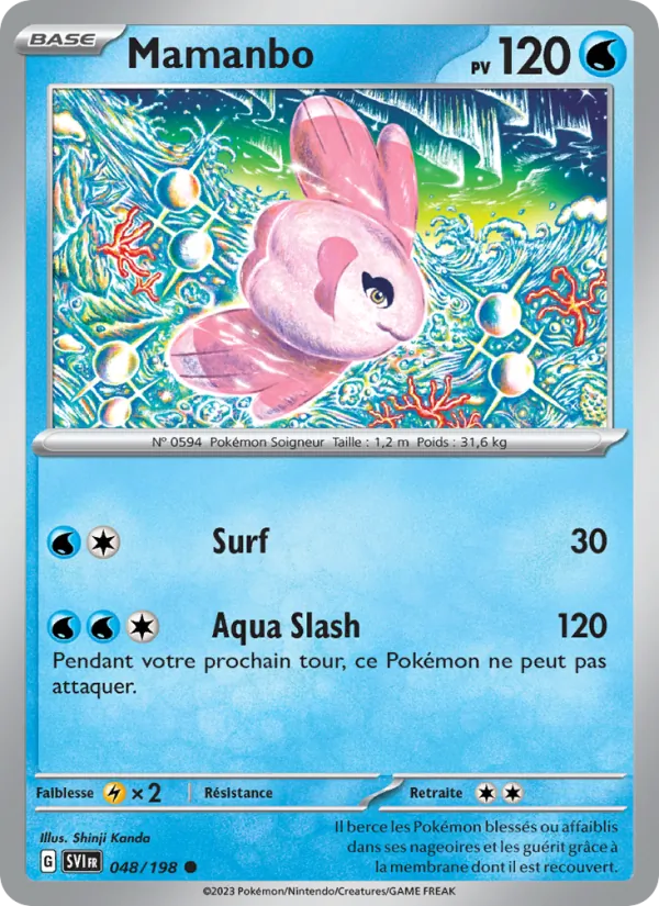 Carte Pokémon Mamanbo de l'extension Écarlate et Violet