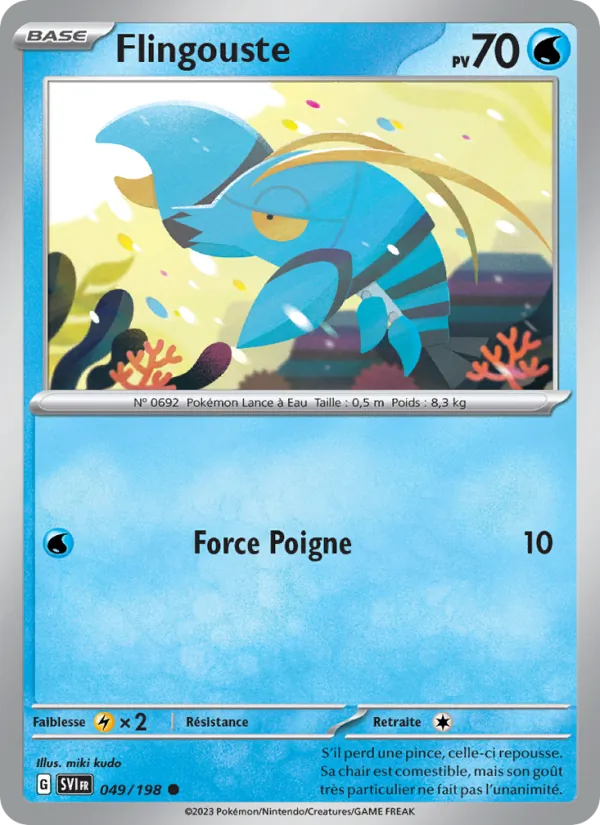 Carte Pokémon Flingouste de l'extension Écarlate et Violet