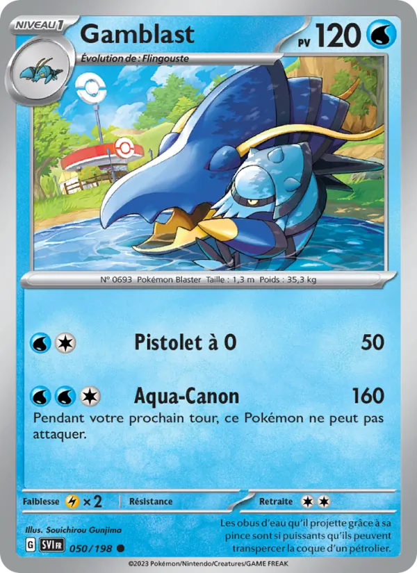 Carte Pokémon Gamblast de l'extension Écarlate et Violet