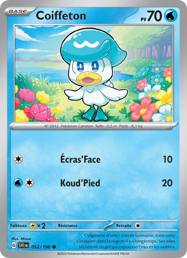 Carte Pokémon Coiffeton de l'extension Écarlate et Violet