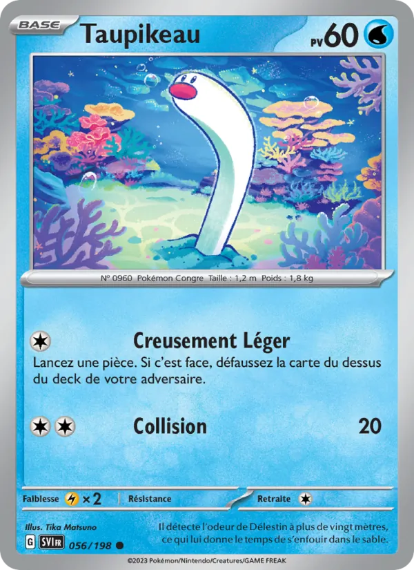 Carte Pokémon Taupikeau de l'extension Écarlate et Violet
