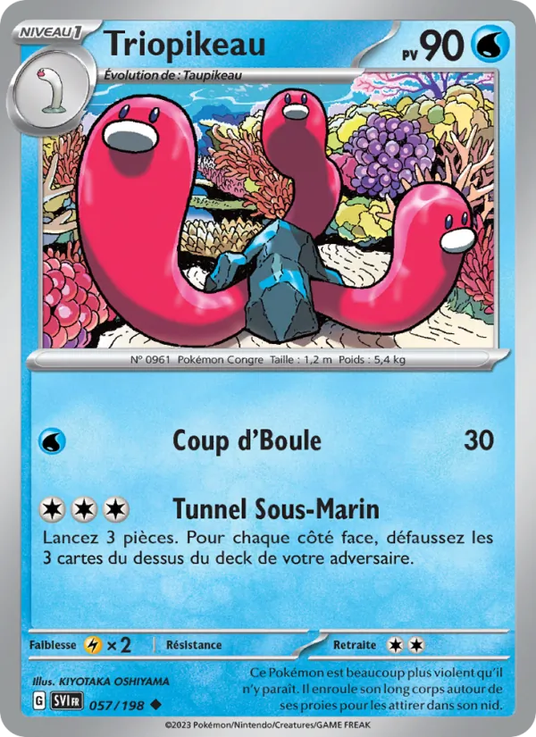 Carte Pokémon Triopikeau de l'extension Écarlate et Violet
