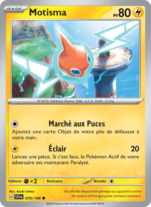 Carte Pokémon Motisma de l'extension Écarlate et Violet
