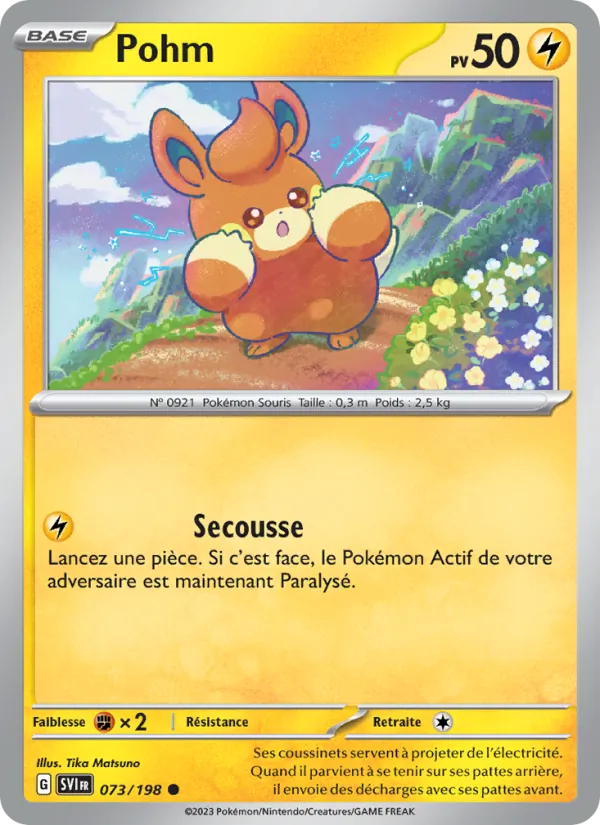 Carte Pokémon Pohm de l'extension Écarlate et Violet