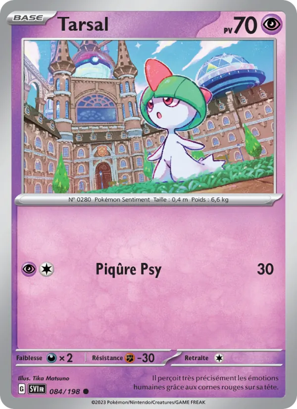 Carte Pokémon Tarsal de l'extension Écarlate et Violet