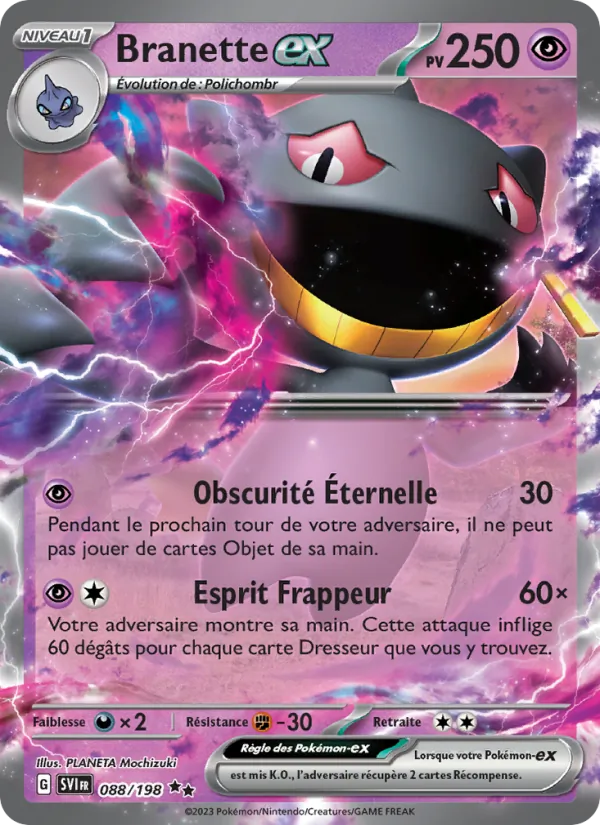 Carte Pokémon Branette-ex de l'extension Écarlate et Violet