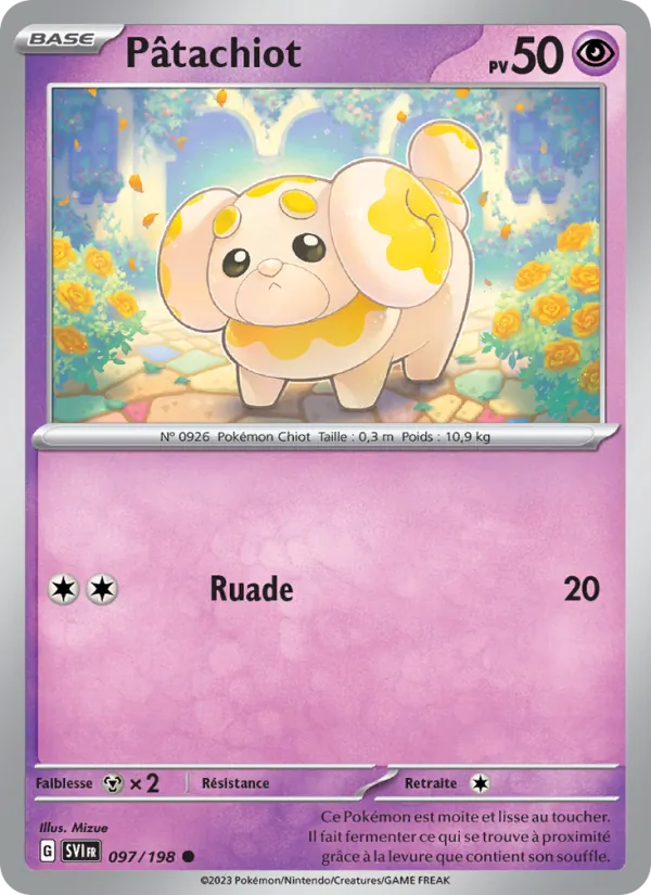 Carte Pokémon Pâtachiot de l'extension Écarlate et Violet