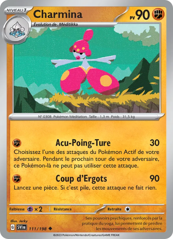 Carte Pokémon Charmina de l'extension Écarlate et Violet