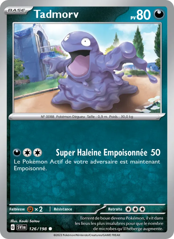 Carte Pokémon Tadmorv de l'extension Écarlate et Violet