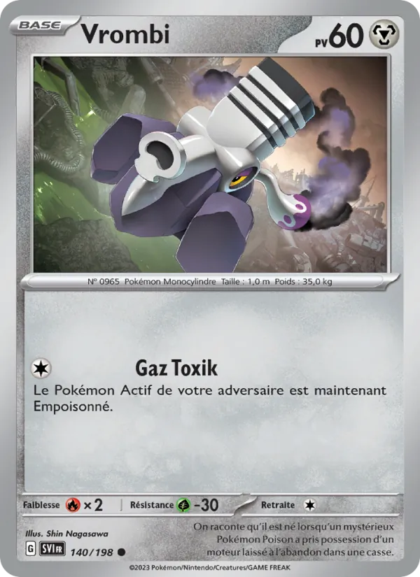 Carte Pokémon Vrombi de l'extension Écarlate et Violet