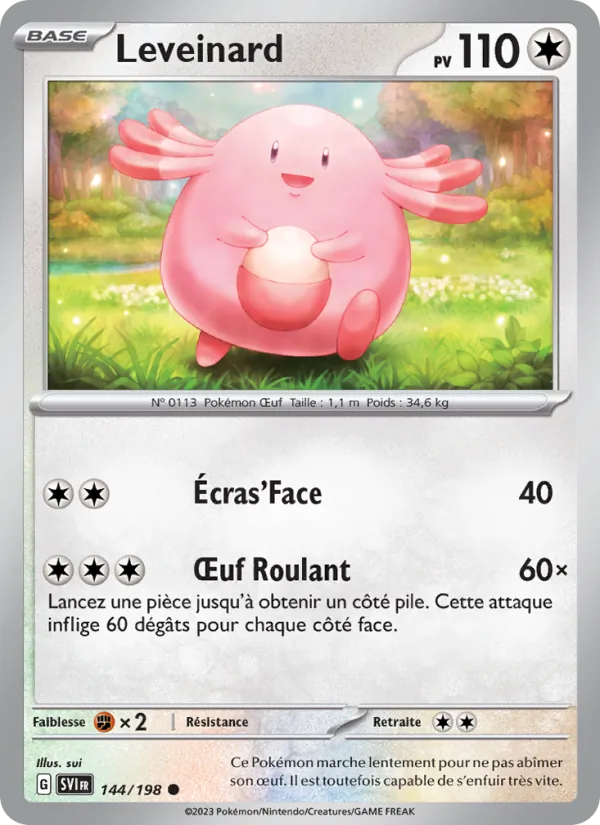Carte Pokémon Leveinard de l'extension Écarlate et Violet