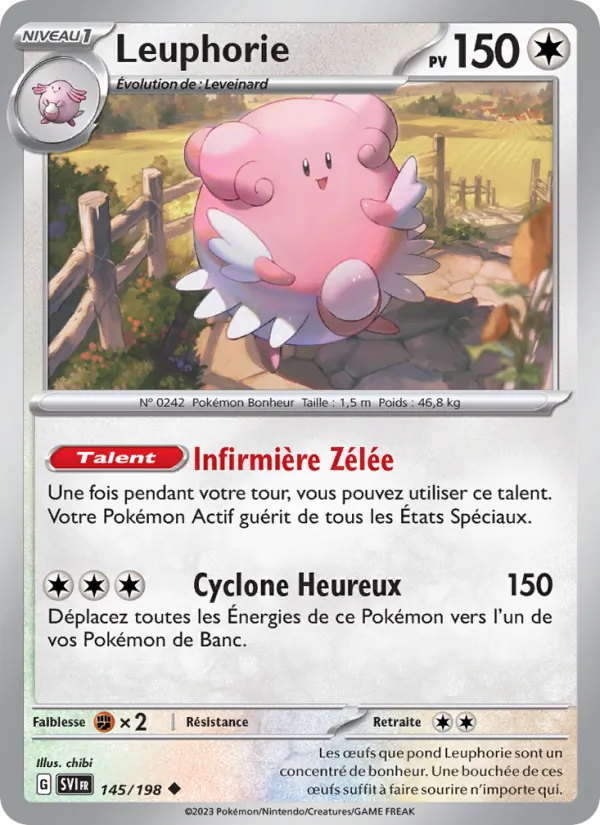 Carte Pokémon Leuphorie de l'extension Écarlate et Violet