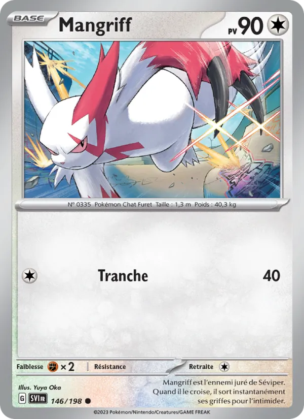 Carte Pokémon Mangriff de l'extension Écarlate et Violet