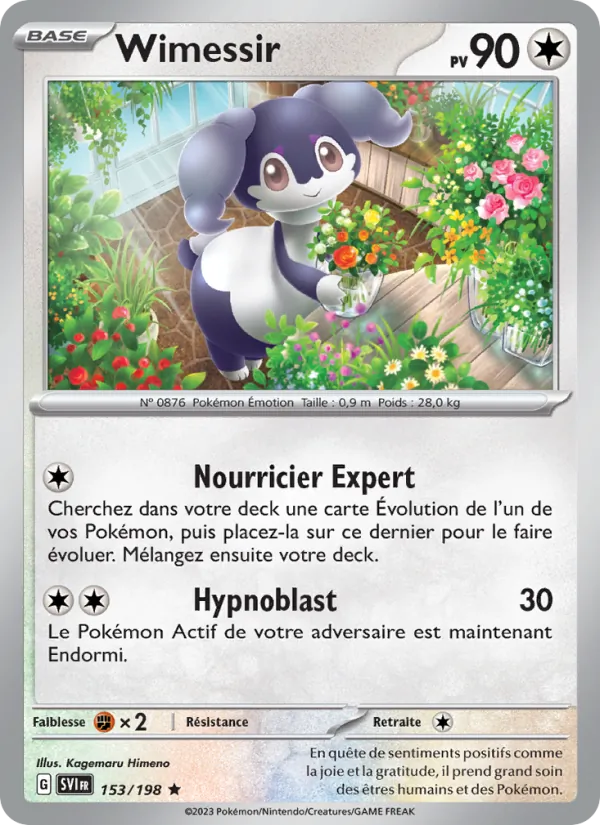 Carte Pokémon Wimessir de l'extension Écarlate et Violet