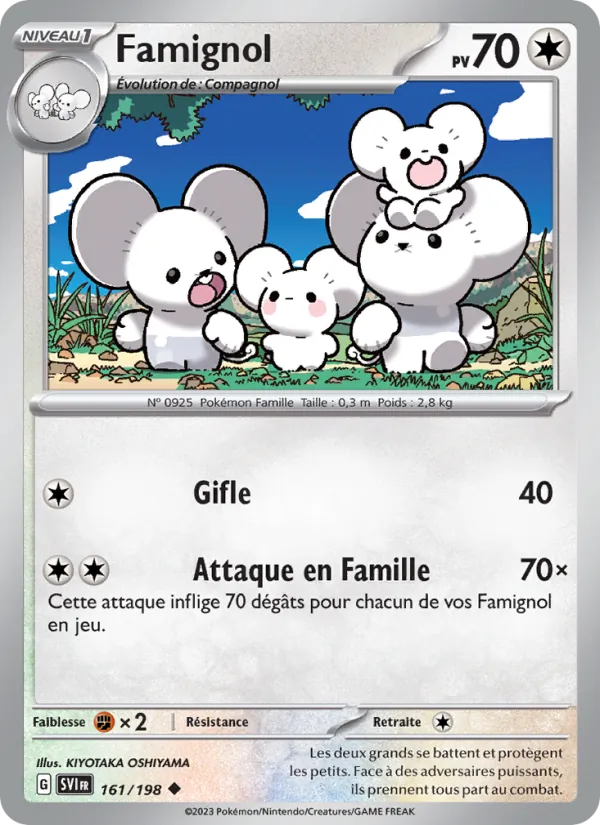 Carte Pokémon Famignol de l'extension Écarlate et Violet