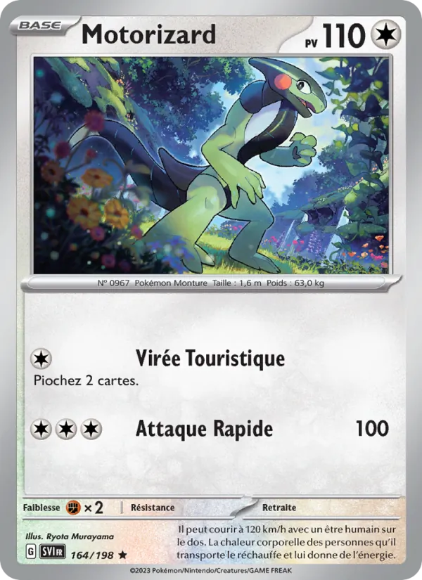 Carte Pokémon Motorizard de l'extension Écarlate et Violet