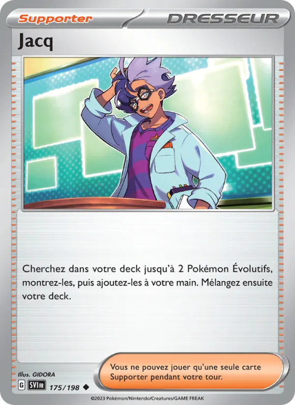 Carte Pokémon Jacq de l'extension Écarlate et Violet
