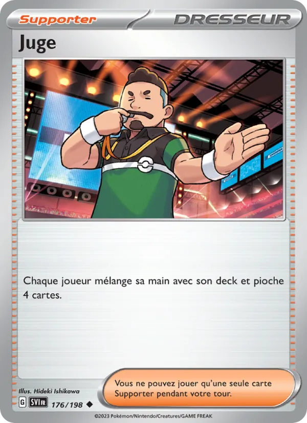 Carte Pokémon Juge de l'extension Écarlate et Violet