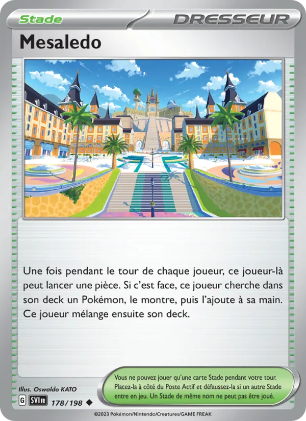 Carte Pokémon Mesaledo de l'extension Écarlate et Violet