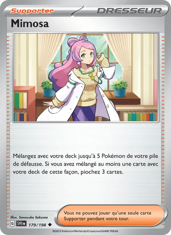 Carte Pokémon Mimosa de l'extension Écarlate et Violet