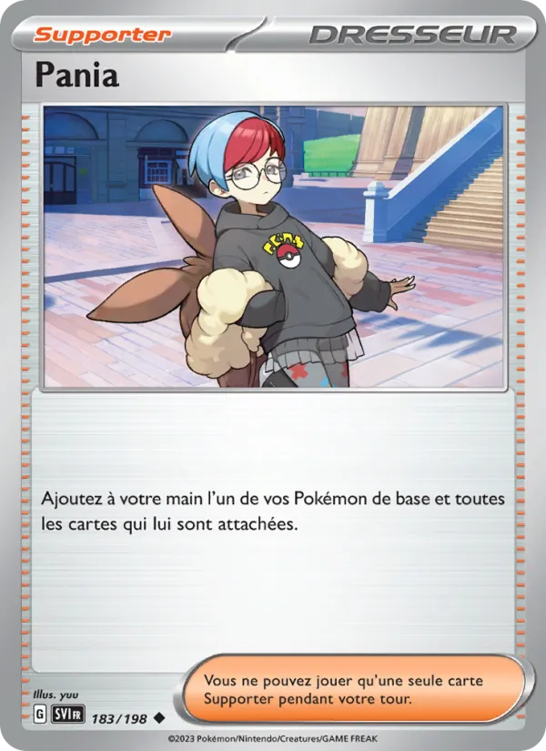 Carte Pokémon Pania de l'extension Écarlate et Violet