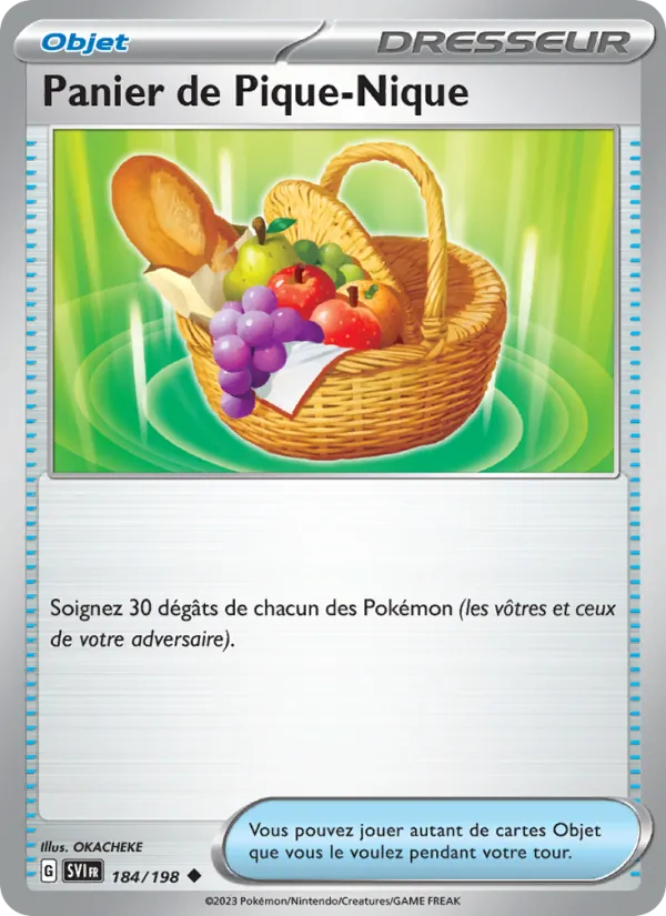 Carte Pokémon Panier de Pique-Nique de l'extension Écarlate et Violet