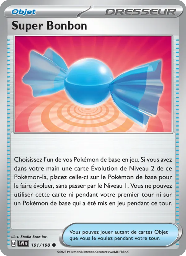 Carte Pokémon Super Bonbon de l'extension Écarlate et Violet