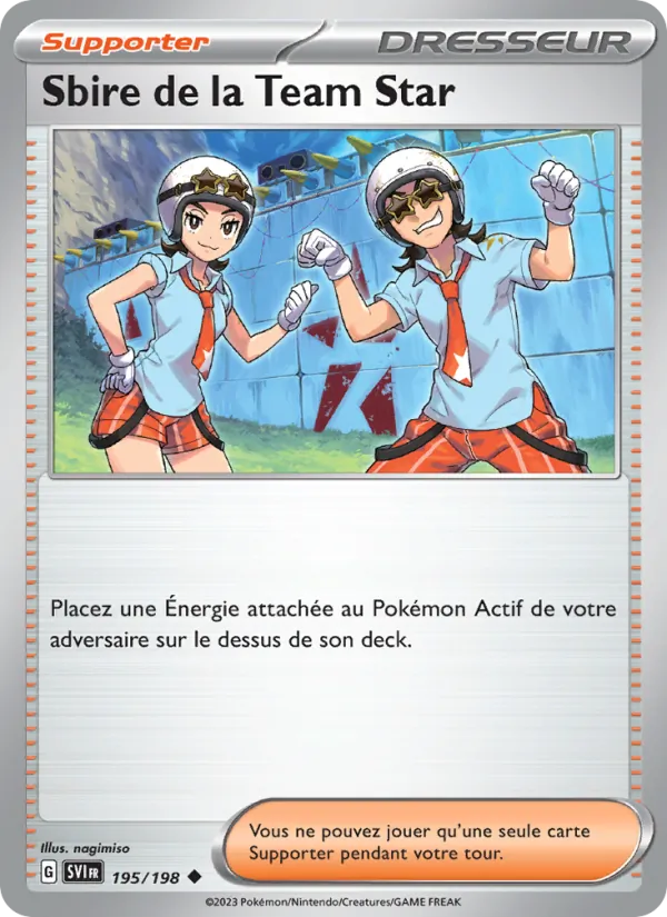 Carte Pokémon Sbire de la Team Star de l'extension Écarlate et Violet