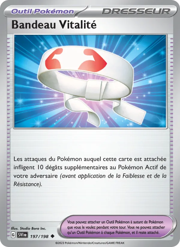 Carte Pokémon Bandeau Vitalité de l'extension Écarlate et Violet