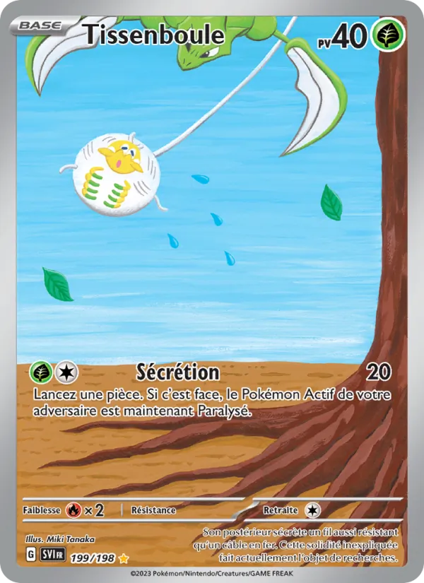 Carte Pokémon Tissenboule de l'extension Écarlate et Violet