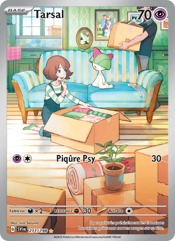 Carte Pokémon Tarsal de l'extension Écarlate et Violet