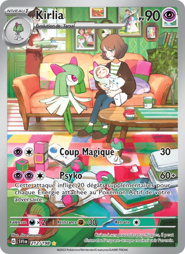 Carte Pokémon Kirlia de l'extension Écarlate et Violet