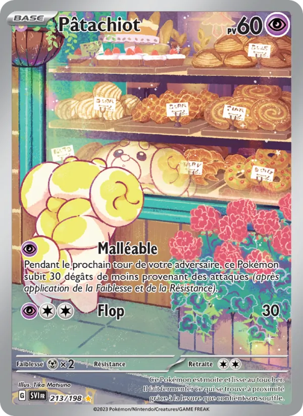 Carte Pokémon Pâtachiot de l'extension Écarlate et Violet