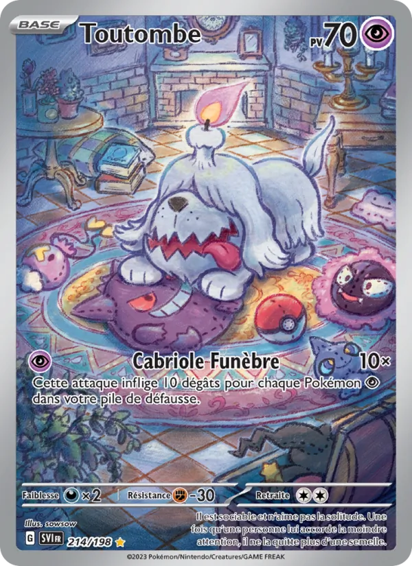 Carte Pokémon Toutombe de l'extension Écarlate et Violet
