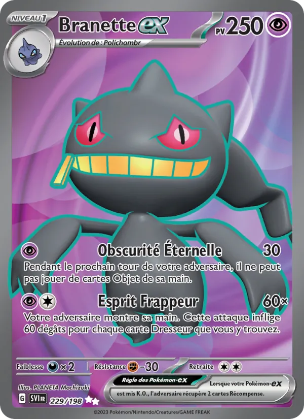 Carte Pokémon Branette-ex de l'extension Écarlate et Violet