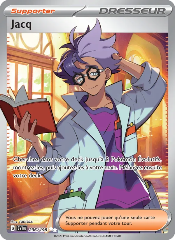 Carte Pokémon Jacq de l'extension Écarlate et Violet