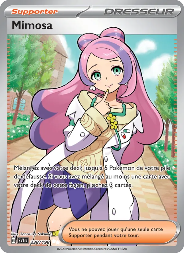 Carte Pokémon Mimosa de l'extension Écarlate et Violet