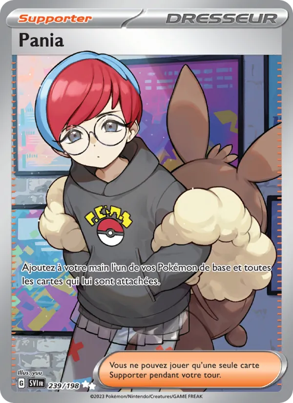 Carte Pokémon Pania de l'extension Écarlate et Violet