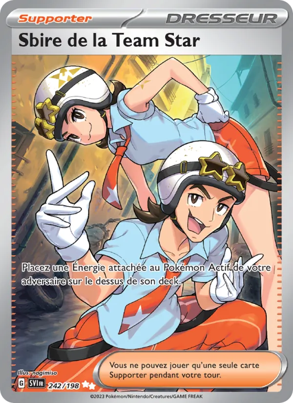 Carte Pokémon Sbire de la Team Star de l'extension Écarlate et Violet