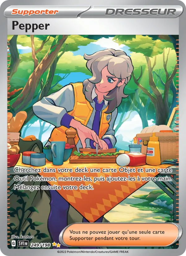 Carte Pokémon Pepper de l'extension Écarlate et Violet