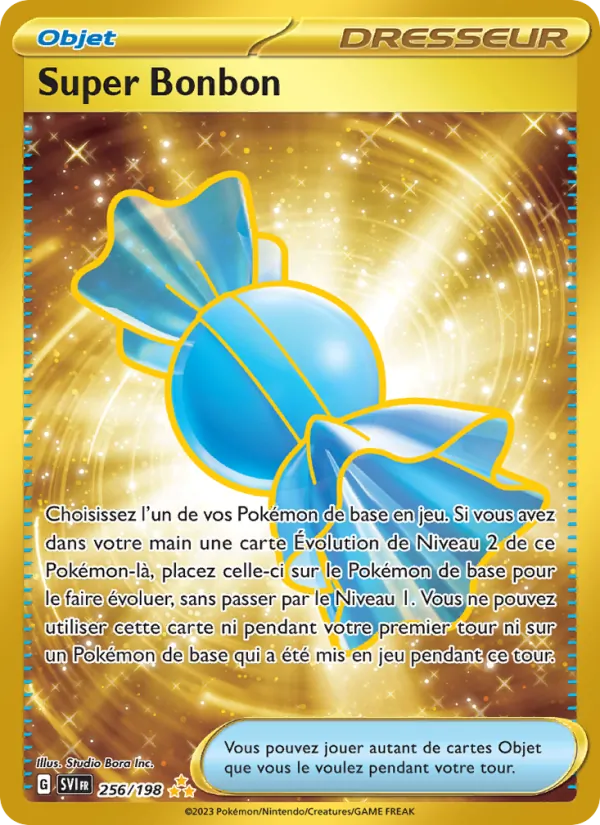 Carte Pokémon Super Bonbon de l'extension Écarlate et Violet